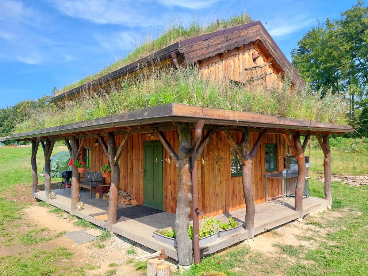 Chalet Boruvka - Biofarma Na Samote V Lesich Benesov  Bagian luar foto
